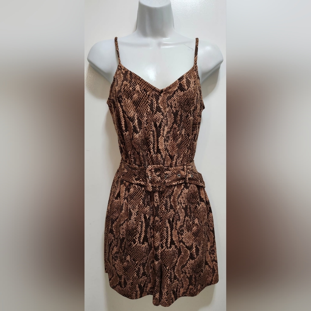Express Snake Print Romper
